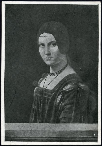 Dipinto - Ritratto di dama (La Belle Ferronière) - Leonardo da Vinci - Parigi - Museo del Louvre