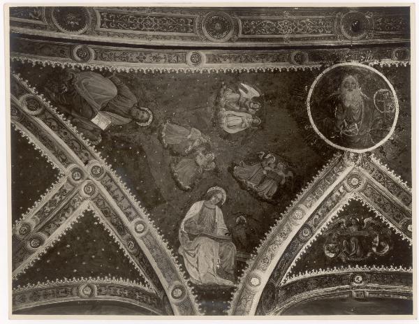 Dipinto murale - Dio Padre con Evangelisti e angeli - Particolare - Bernardino Luini - Milano - Chiesa di S. Maurizio al Monastero Maggiore