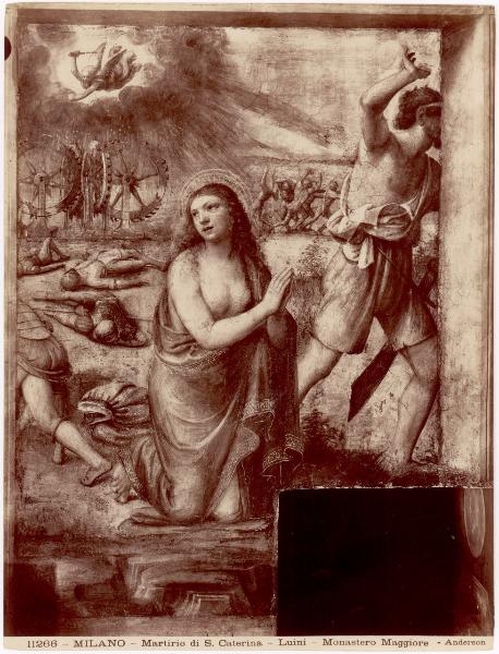 Dipinto murale - Martirio di Santa Caterina - Bernardino Luini - Milano - Chiesa di S. Maurizio al Monastero Maggiore - Cappella Besozzi
