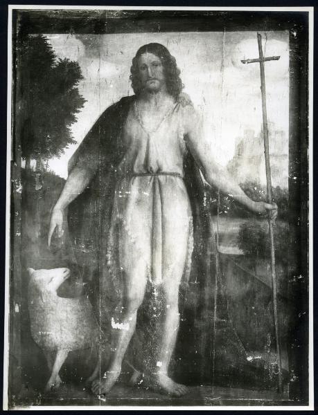 Dipinto - Pala di Bobbio - Particolare di S. Giovanni - Bernardino Luini - Bobbio - Cattedrale