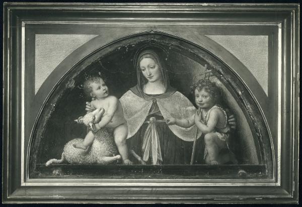 Dipinto murale - Madonna con Bambino e S. Giovannino - Bernardino Luini - Lugano - Chiesa di Santa Maria degli Angeli