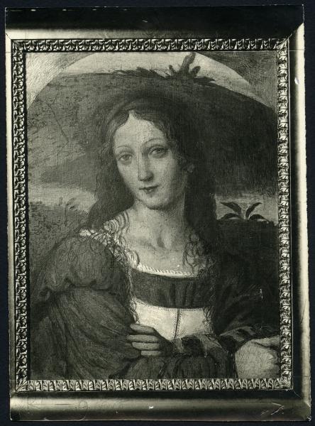 Dipinto - Figura femminile - Bernardino Luini - Pavia - Museo Civico Malaspina (forse dallla villa Rabia detta "La Pelucca")