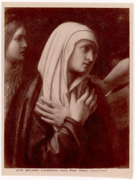 Dipinto - Madonna addolorata - Bernardino Luini - Milano - Museo Poldi Pezzoli