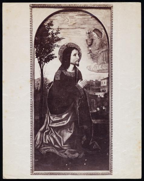 Dipinto - Anta di trittico - Cristo nell'orto degli ulivi - Ambrogio Bergognone - Londra - National Gallery