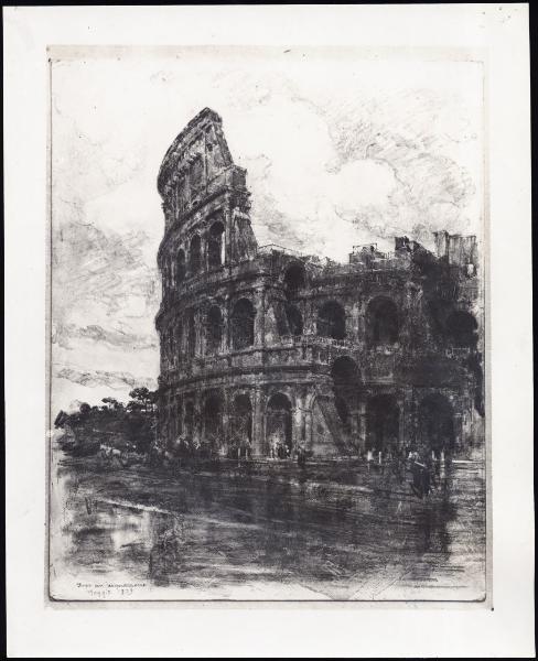Disegno - Roma - Colosseo - Giuseppe Mentessi