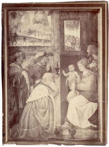Dipinto murale - Adorazione dei Magi - Bernardino Luini - Paris - Musée du Louvre
