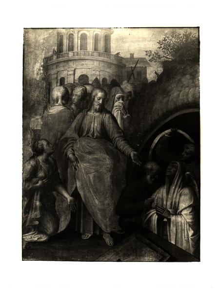 S. Colombano al Lambro - Prepositurale - B. Campi, Resurrezione di Lazzaro, affresco (1581)