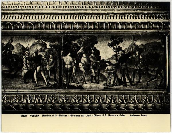 Verona - Chiesa di S. Nazaro e Celso - Girolamo dai Libri, Martirio di S. Giuliana, dipinto su tela