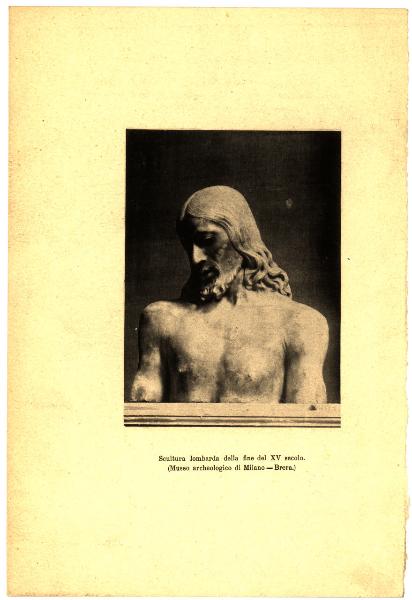 Milano - Museo Archeologico - Busto di Cristo, scultura lombarda di fine XV secolo
