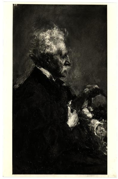 Antonio Mancini, ritratto maschile, olio su tela (1904)
