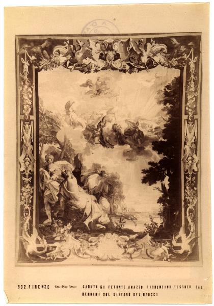 Firenze - Galleria degli Arazzi - Leonardo Bernini, Caduta di Fetonte, arazzo su disegno di Vincenzo Meucci