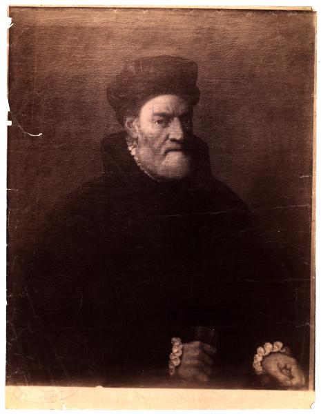 Proprietà Conte Lupi, Giovanni Battista Moroni (?), ritratto maschile, olio su tela