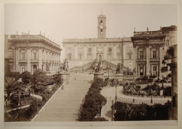 Roma - Piazza del Campidoglio - Palazzo del Campidoglio - Facciata