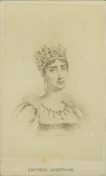 Disegno - Ritratto femminile - Joséphine de Beauharnais prima moglie di Napoleone Bonaparte e Imperatrice francese