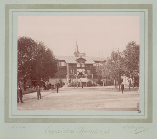 Milano - Esposizioni Riunite del 1894 - Parco Sempione - Padiglione della Filatelia