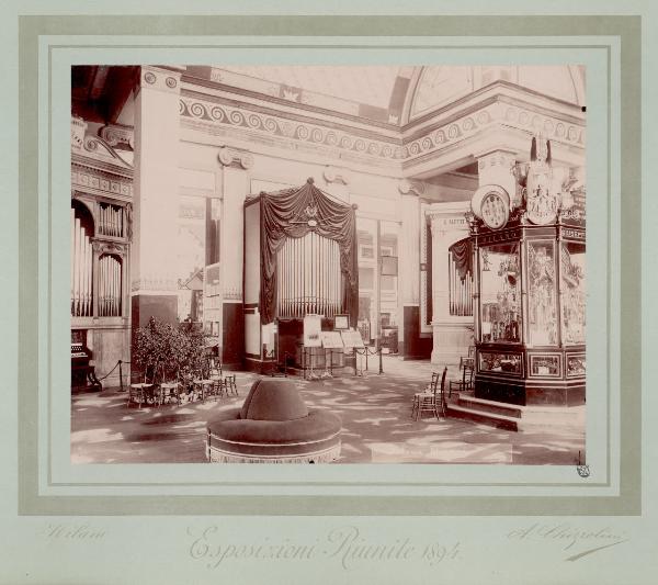 Milano - Esposizioni Riunite del 1894 - Parco Sempione - Salone degli Organi