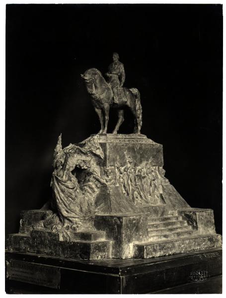 Leonardo Bistolfi, bozzetto presentato al concorso per il monumento a Garibaldi a Milano.