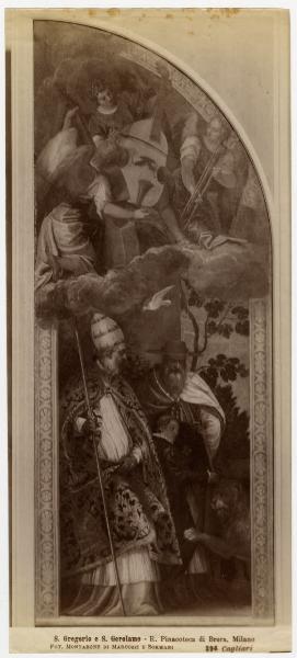 Milano - Pinacoteca di Brera (?). Paolo Veronese, S. Gregorio e S. Girolamo, olio su tela.