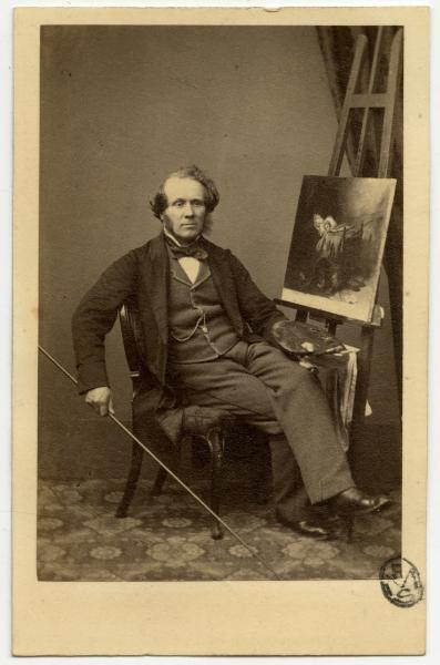 Ritratto maschile - William Powell Frith pittore inglese