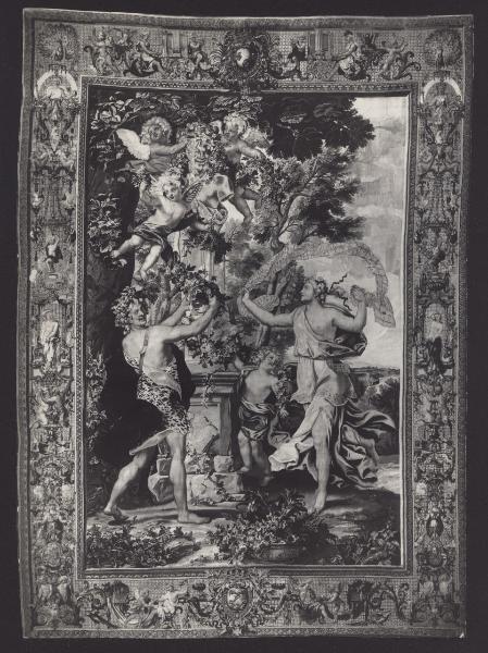 Vienna - Musei (?). Arazzo raffigurante un'allegoria (XVIII sec.).