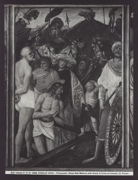 Varallo - Chiesa della Madonna delle Grazie. Gaudenzio Ferrari, Cristo sul Calvario, affresco (1513).