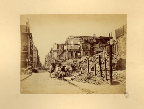 Parigi - Rue de Lille - Edifici distrutti dagli incendi del 1871