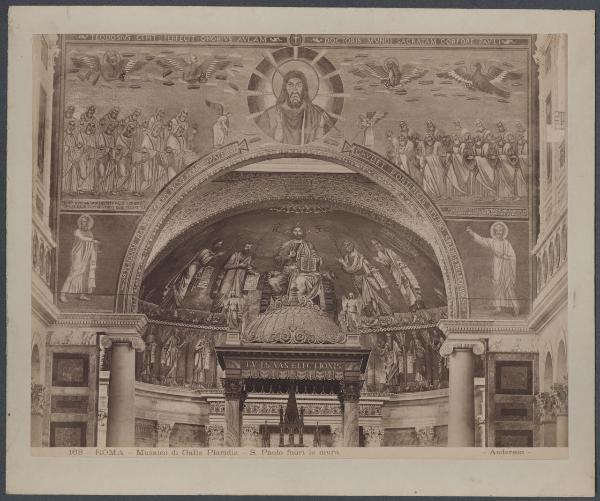 Roma - Basilica di S. Paolo fuori le Mura. Mosaico dell'arco di trionfo detto di Galla Placidia (V sec.).