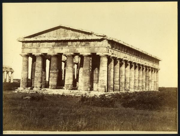 Paestum - Tempio di Nettuno. Veduta.