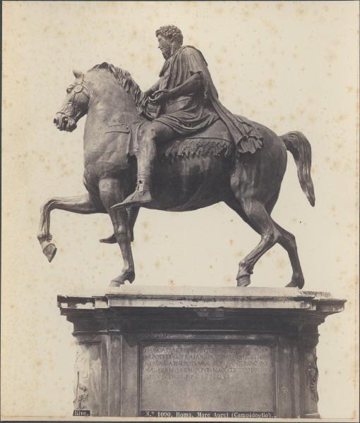 Scultura - Statua equestre di Marco Aurelio - Roma - Piazza del Campidoglio