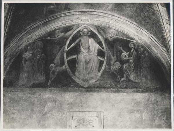 Dipinto murale - Cristo in gloria e Santi - Solaro - Oratorio dei Santi Ambrogio e Caterina