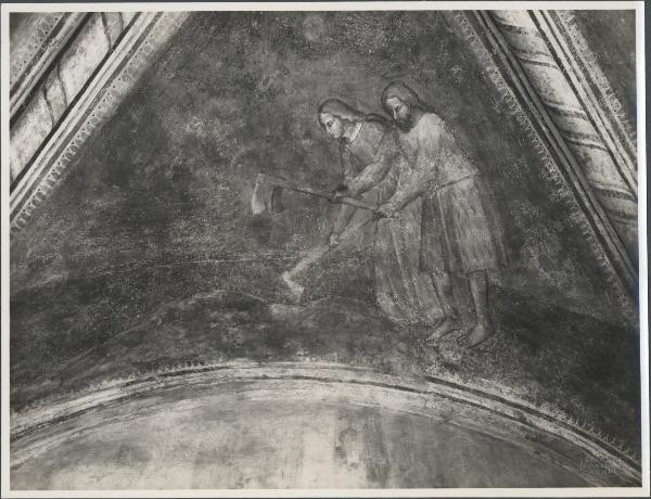Dipinto murale - Scena con Santi - Solaro - Oratorio dei Santi Ambrogio e Caterina