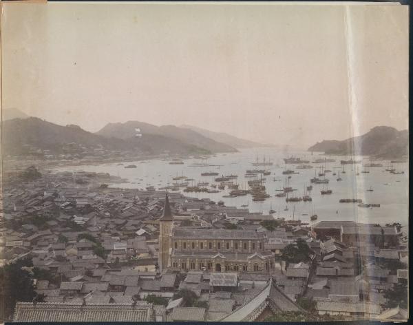 Giappone - Veduta di Nagasaki - Porto - "Meisho"