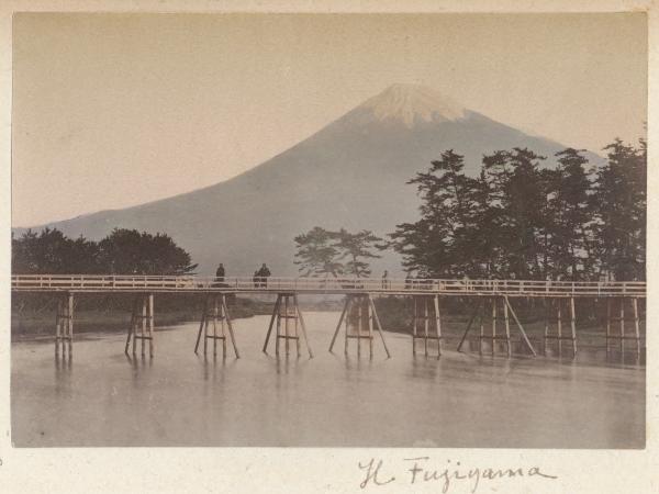Giappone - Monte Fuji - Veduta dal fiume Numa - Numagawa - Tagonoura - "Meisho"