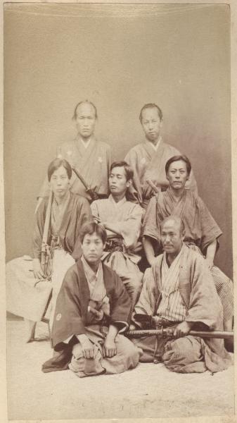 Ritratto maschile - Ritratto di gruppo - Samurai - "Fuzoku"