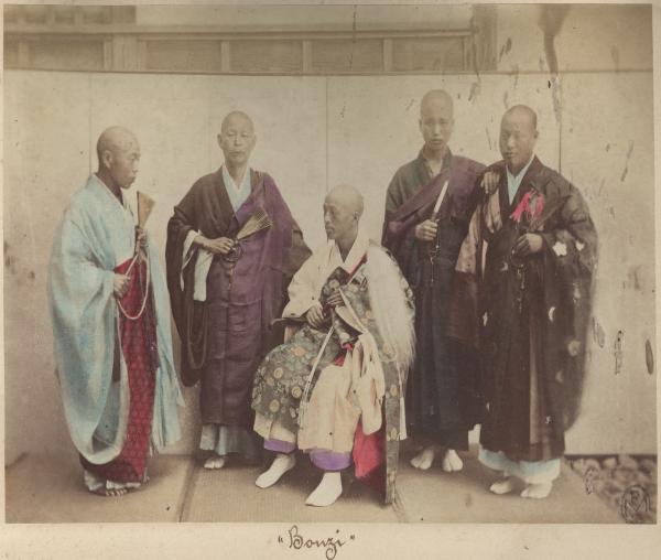 Ritratto - Cinque sacerdoti buddisti - Bonzi
