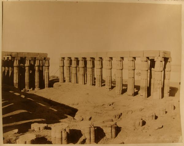 Egitto - Luxor - Tempio di Luxor - Grande cortile di Amenhotep III - Colonnato
