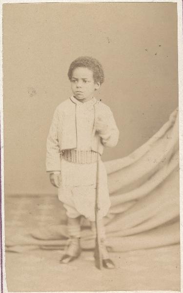 Ritratto - Bambino eritreo - Principe abissino - Fucile