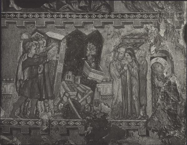 Dipinto murale - Tavola di S. Agata (particolare di un episodio della vita di S. Agata) - Cremona - Chiesa di S. Agata