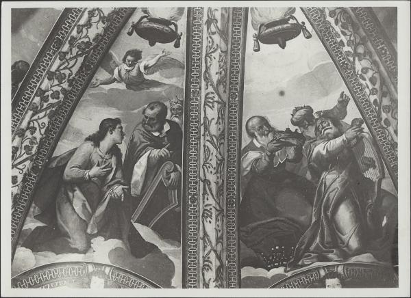 Dipinto murale - Scene dell'Apocalisse - Pietro Sorri e Alessandro Casolani - Certosa di Pavia - Chiesa - Tiburio