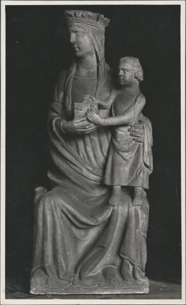 Scultura - Madonna con Bambino - Giovanni di Balduccio (scuola) - Milano - Castello Sforzesco - Museo di Arte Antica