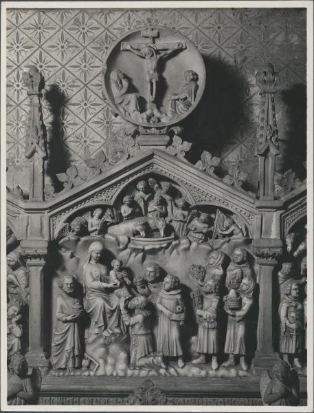Scomparto di trittico a rilievo - Adorazione dei Magi - Milano - Basilica di S. Eustorgio - Cappella dei Magi