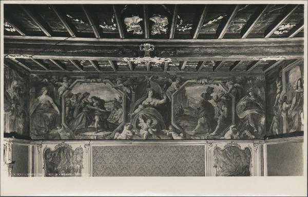 Dipinto murale - Episodi di storia classica (?) - Giuseppe Nuvolone (scuola) - Milano - Palazzo Durini