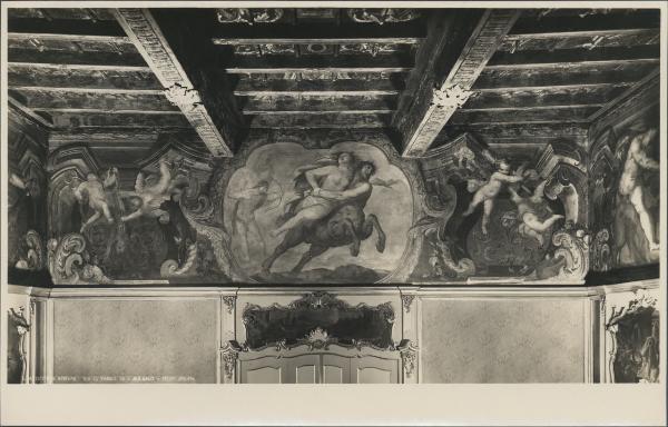 Dipinto murale - Centauro - Giuseppe Nuvolone (scuola) - Milano - Palazzo Durini