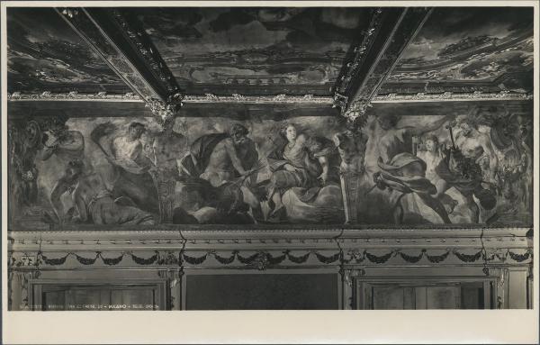 Dipinto murale - Scene bacchiche - Giuseppe Nuvolone (scuola) - Milano - Palazzo Durini