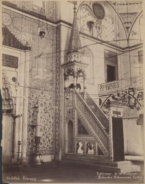 Turchia - Istanbul - Moschea Sokullu Mehmed Pasha - Interno - Minbar e mihrab - Pulpito