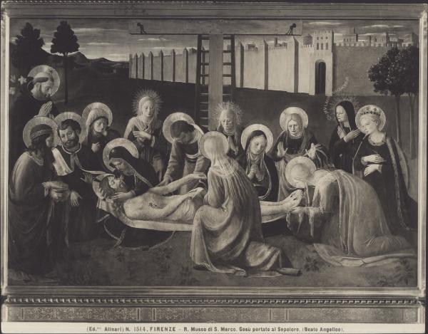 Dipinto - Compianto sul Cristo morto - Beato Angelico - Firenze - Museo di San Marco