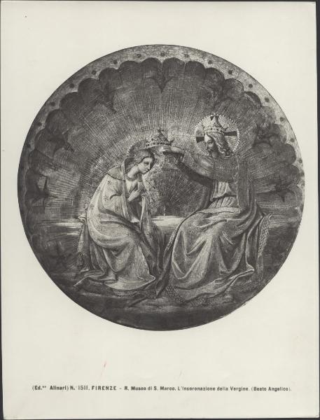 Dipinto - Incoronazione di Maria Vergine - Beato Angelico - Firenze - Museo di San Marco