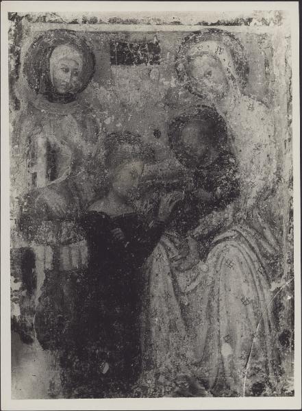 Dipinto murale - Sposalizio di Santa Caterina - Madignano - Santuario della Beata Vergine del Marzale