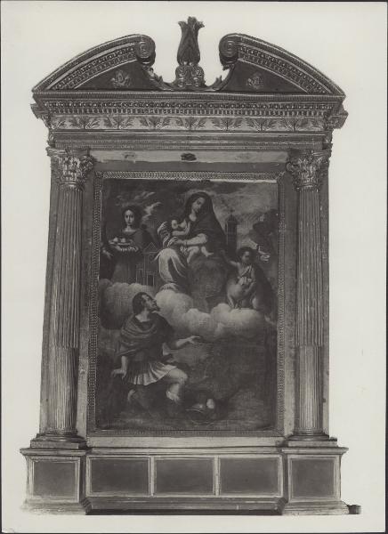 Pala d'altare dipinta - Madonna con Bambino e Santi - Bordolano - Chiesa di S. Giacomo Maggiore (?)