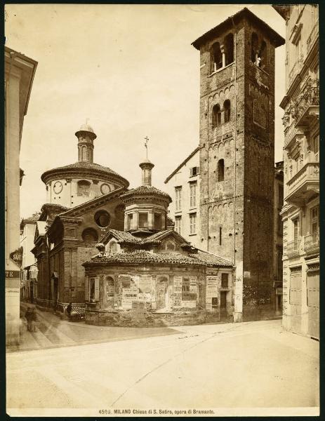 Milano - Chiesa di Santa Maria presso San Satiro - Sacello di San Satiro - Torre campanaria - Esterno - Donato Bramante
